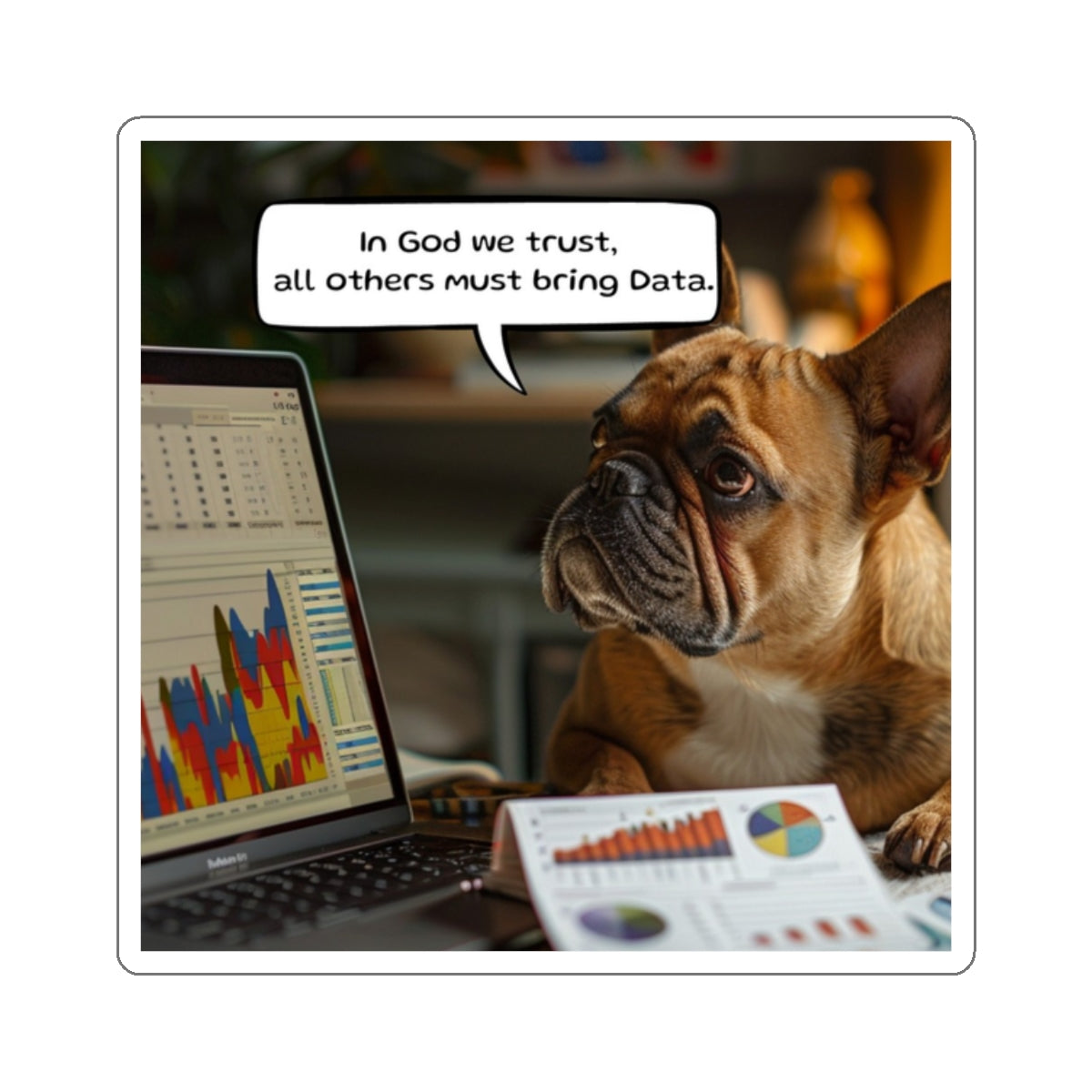 Stickers Bulldog French Bulldog Artwork Data Enthusiasts Pet Lovers